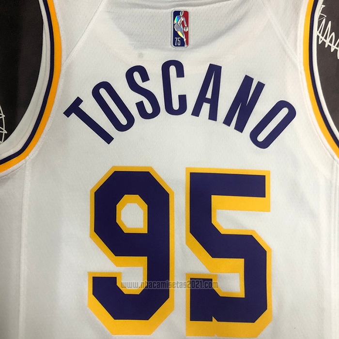 Camiseta Los Angeles Lakers Juan Toscano-Anderson #95 Association 2021-22 Blanco